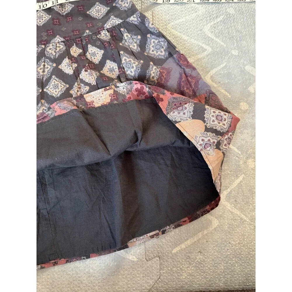Kimchi Blue Geometric Diamonds Purple Grey Skirt Size Small - Picture 6 of 10
